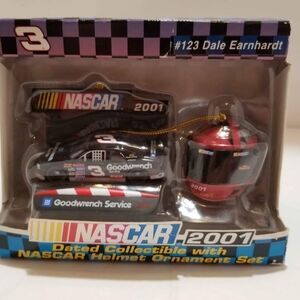 2001 Nascar B Collectible Car and Helmet Set